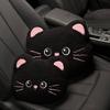 Cat Cute Bow Cartoon Animal Car Seat Cover Car Interior Cushion Decoration Set