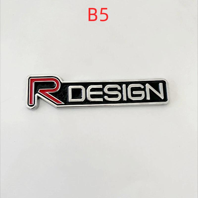 3D Metal Rdesign R Design Front Grill Car Badge Sticker Emblem Decal Decoration For XC40 XC60 XC90 V90 S90 S60 V60 V40 C70
