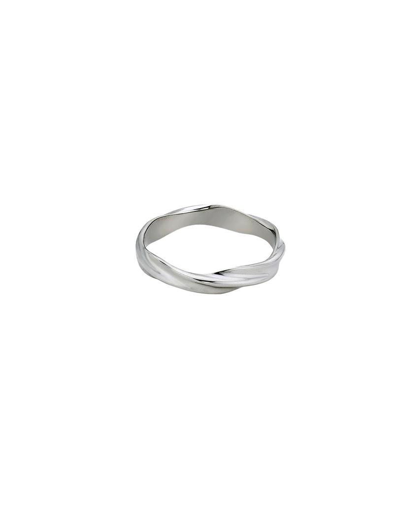 Scalettoblack Wsm014 Twist Wave Ring