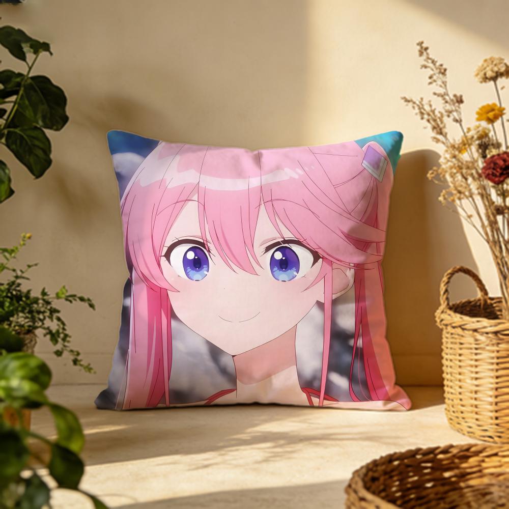Stylish Sshiunji ke no Kodomo tachied Cushion Cover Versatile DoubleSided Pillow Case Fit for Sofa Bed Car  Daily Decor