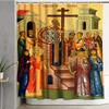 Exaltation Of The Holy Cross Lord Icon Theotokos Protection Orthodox Archangel Michael Waterproof Shower Curtain By Ho Me Lili