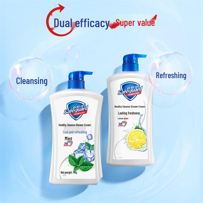 Safeguard Milch Aroma Duschgel, 6 x 1KG Packung