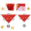 Dog Cat Neckerchief Collar Scarf Saliva Towel Pet Thanksgiving Accessories Dog Bandanas Soft Triangle Bibs