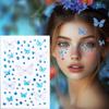 3D Strass Gezichtstattoo Stickers Voor Festival Glitter Make-up Sieraden Sticker Op Gezicht Kristallen Edelstenen Juwelen Diamanten Decoratie