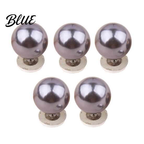 Anti-exposure Buttons for Women 5Pcs Fake Pearl Clothing Removable Decorative Brooch Pins No No-sew Shirt Sew Safety Pins Neckline Embellishment,