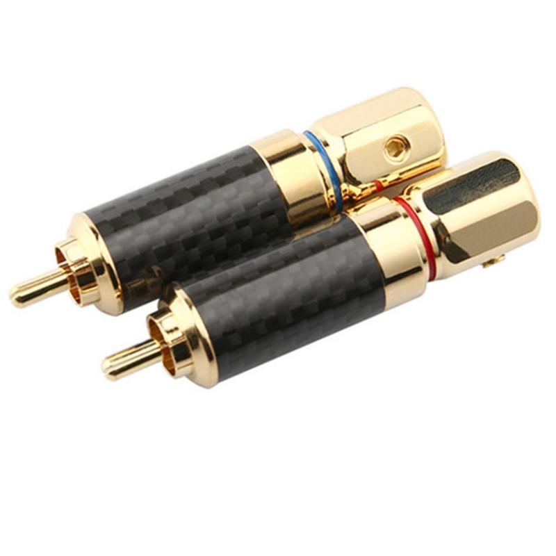 A55F-4 Set Hifi RCA Connector RCA Plug Speaker Terminal Audio Power Subwoofer Amplifier