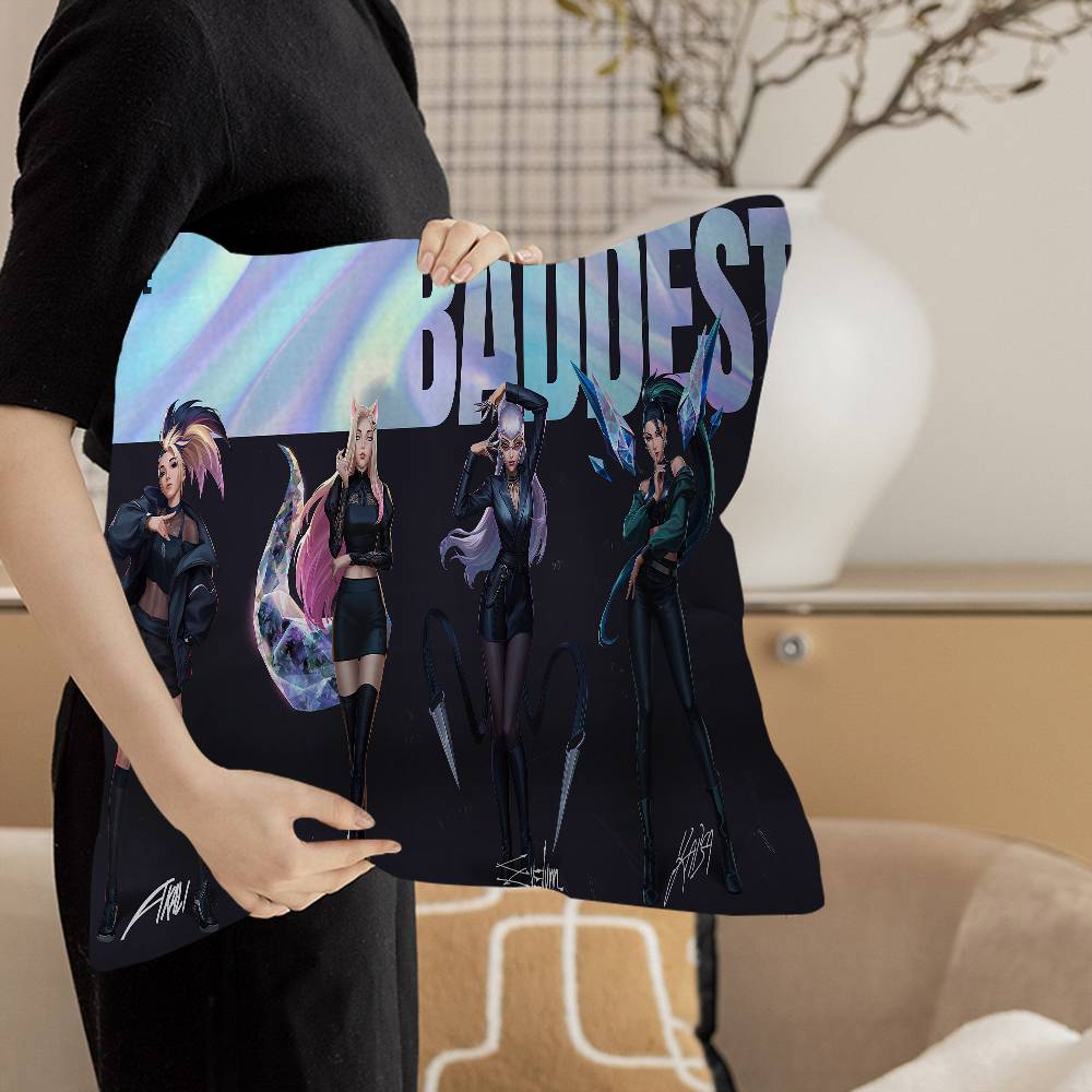 LOL KDA ALL OUT Cushion Cover Decorative Pillow Sofa Home Decor case pillow cases