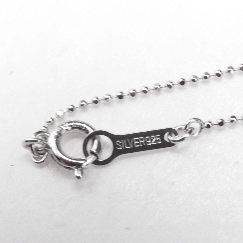 Used Tasaki Tasaki Pearl Akoya Pearl 6.5mm SV Open Heart Single Pearl Pendant Necklace SV925