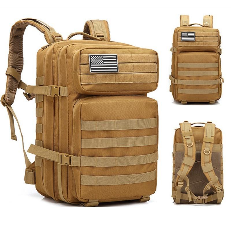 

47L 1000D Waterproof Camouflage Backpack Outdoor Military Rucksacks Tactical Sports Camping Hiking Fishing Bag хакі