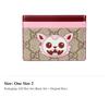 GUCCI Fabric Card Holder Women's Beige 855373-FAFII-9768
