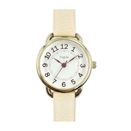 

Follow Fragola Simple Belt Watch N05123A-1 IV Women s Ivory
