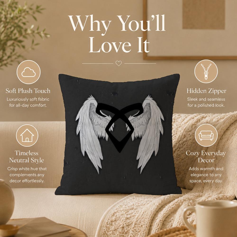 TV S-ShadowhuntersS Cushion Cover Double-Sided Printed Pillow Cover Hypoallergenic Dust-Mite Proof