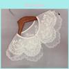 Double Layer Tulle Embellished Collar With Pearl Or Tie Design