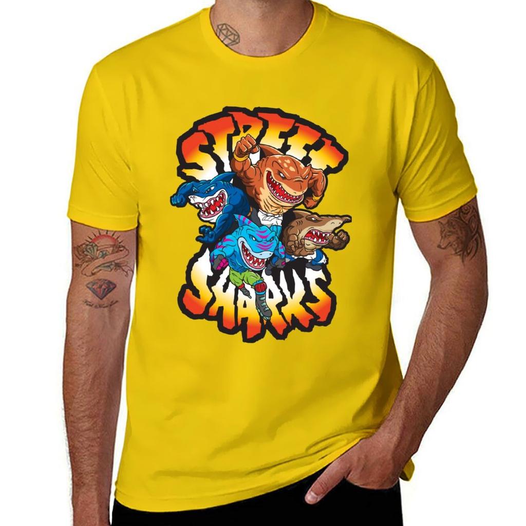 Shark Warriors Essential T-Shirt Customs Design Your Own Shirts Graphic Tees Customs Summer Clothes Black T Shirts for Men