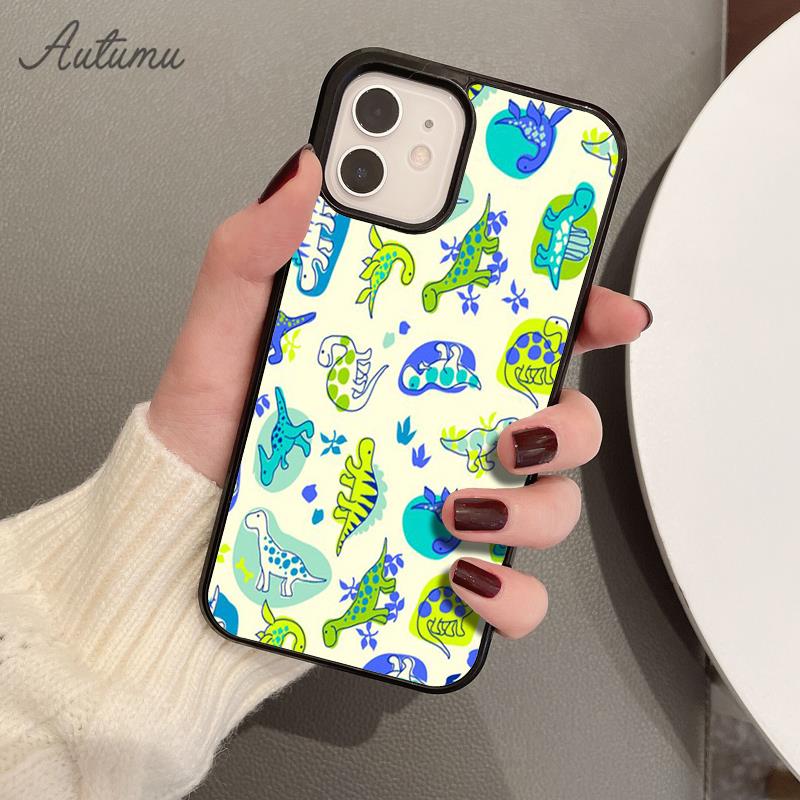 Baby Dino Phone Case for iPhone 17 Air 15 16 16e 11 12 13 14 Pro Max Plus Cover Coque Fundas Shell