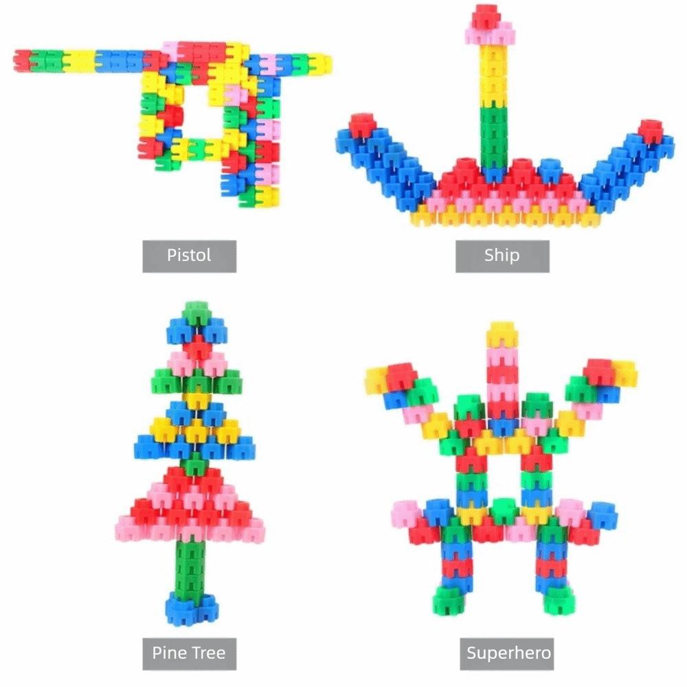 Plastic Building Block Toys Large Particle Educational Puzzle Toys Learning