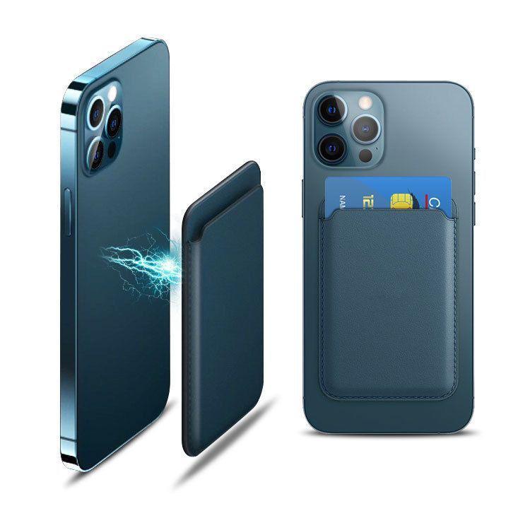 MagSafe Magnetic Card Holder Sleeve for iPhone 16/17, Strong Magnetic PU Leather, Official Style