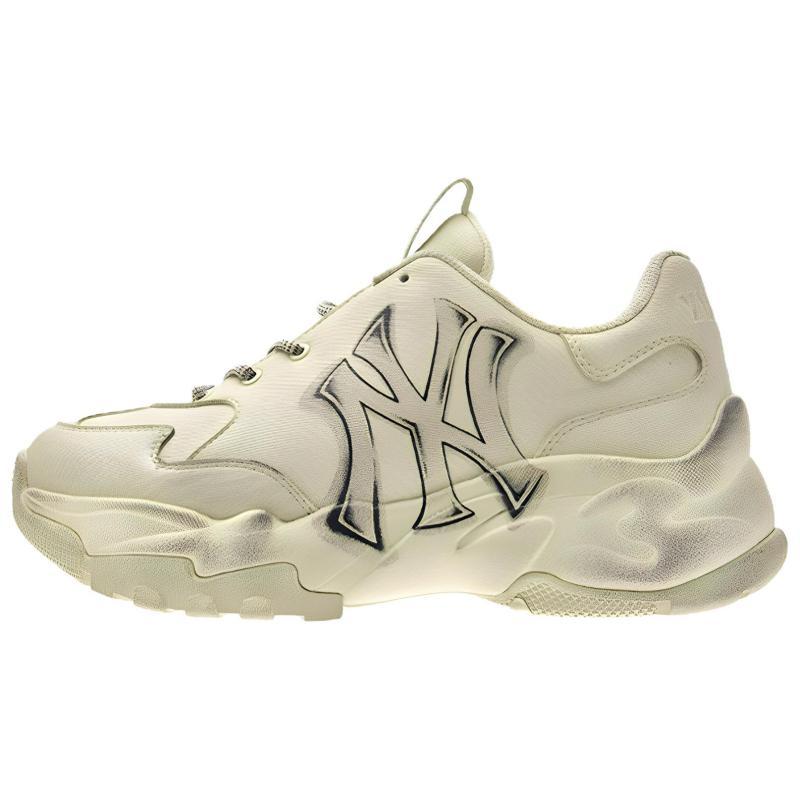 

MLB New York Yankees Height Increasing Low Top Chunky Sneakers Unisex Beige Sneakers 3ASHVT55N-50WHS 42.5 бежевий