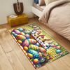 Cute Rabbit Easter Soft Kitchen Rug Anti-Fatigue Kitchen Rug Waterproof Non-Slip Rugs Set Runner Rug Bedside Rug Absorbent Carpet For Kitchen