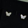 Clover Butterfly Earrings Paired with Flying Saucer Earplugs  Finely Crafted High Version, Anti Allergic Gift Jewelry