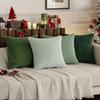 4-Piece Boho Farmhouse Throw Pillow Covers, Modern Nordic Cushion Covers, Soft Corduroy (Pillowcases Without Inserts)