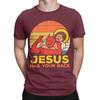 Jesus Has Your Back Jiu Jitsu Retro Christian Unisexs T Shirt Tees Short Sleeve Round Collar TShirt Cotton Plus Size Clothes