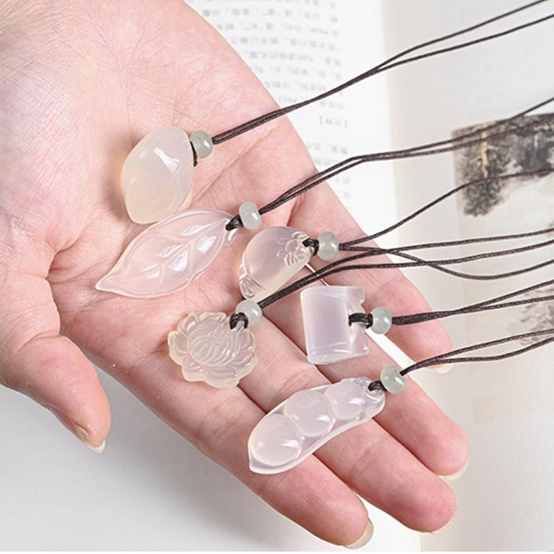 Unique Natural Jade Stone Necklace with Traditional Ethnic Designs Perfect for Cultural Event and Daily Wear