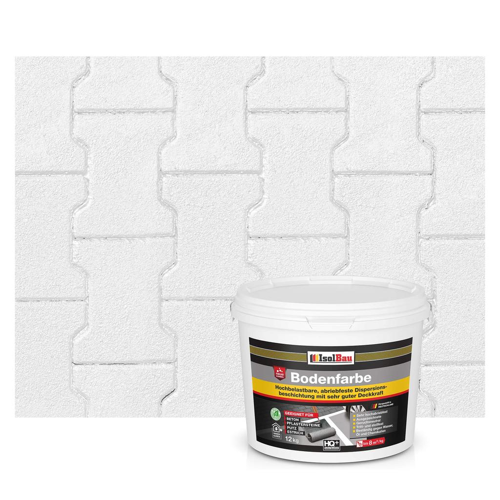 IsolBau Road Paint for Concrete Bodenfarbe 12 White