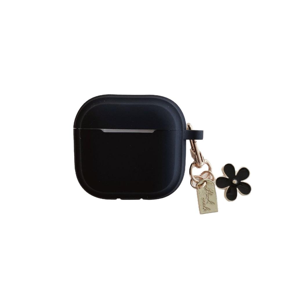 Flower Pendant Earphone Cover, Suitable for the New AirPods 4th Gen Protective Cover, Apple Earphones, Silicone AirPods 3
