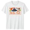 Hello Fall TShirt Autumnal Harvest Seasonal Apparel