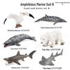 Cognitive Marine Animal Model: Tuna, Mackerel, Squid, Greenfin, and Striped Fish School