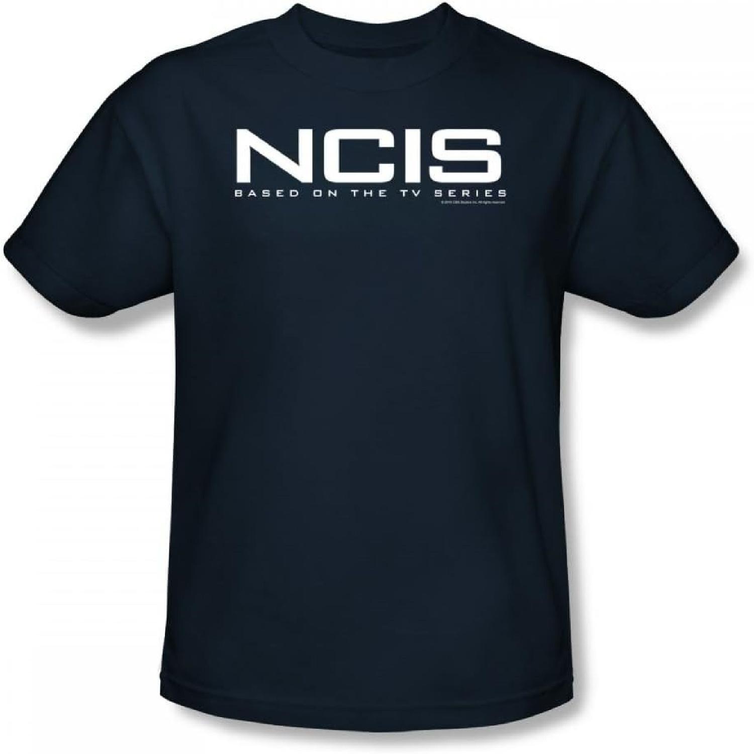 NCIS - Logo Slim Fit Adult T-Shirt in Navy S чёрный