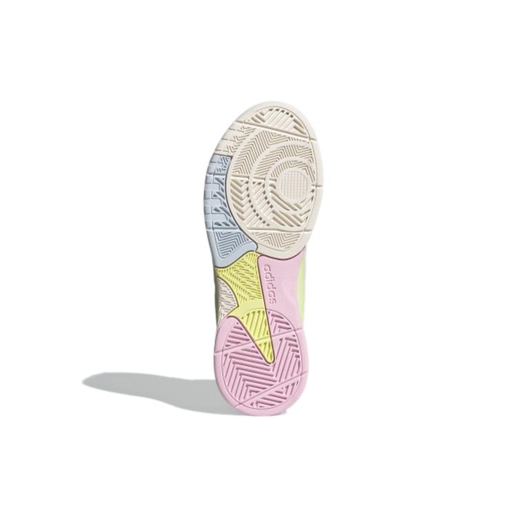 Adidas Neo 5th Quarter 'White Pink Yellow' (Unisex) Footwear White / Light Grey / Pink / Hi-Res Yellow Vintage Basketball Shoes FY6640
