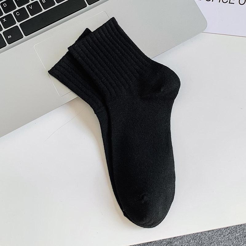 Women's Trendy Japanese Style Solid Color Long Sports Socks - Versatile & Essential for Students and Couples