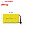 3.6V/ 4.8V/ 6V/ 7.2V 800Mah NI-CD Battery for Cars Trucks Tank 700mAh Replaceable Battery