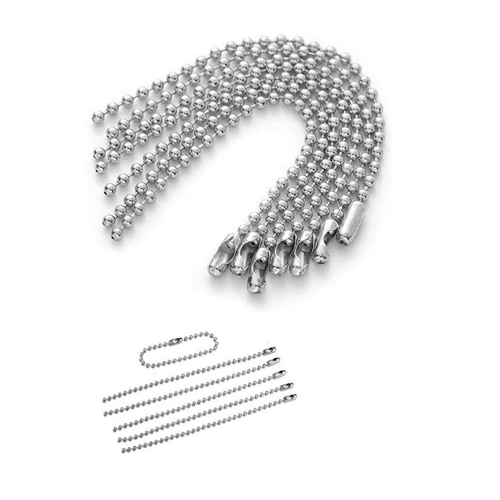 8-12cm Galvanisierte Farbechthaltende Perlenkette, Lange Und Kurze Perlenkette, Polka-Kette, Hängekette, Schlüsselanhänger, Hängekette