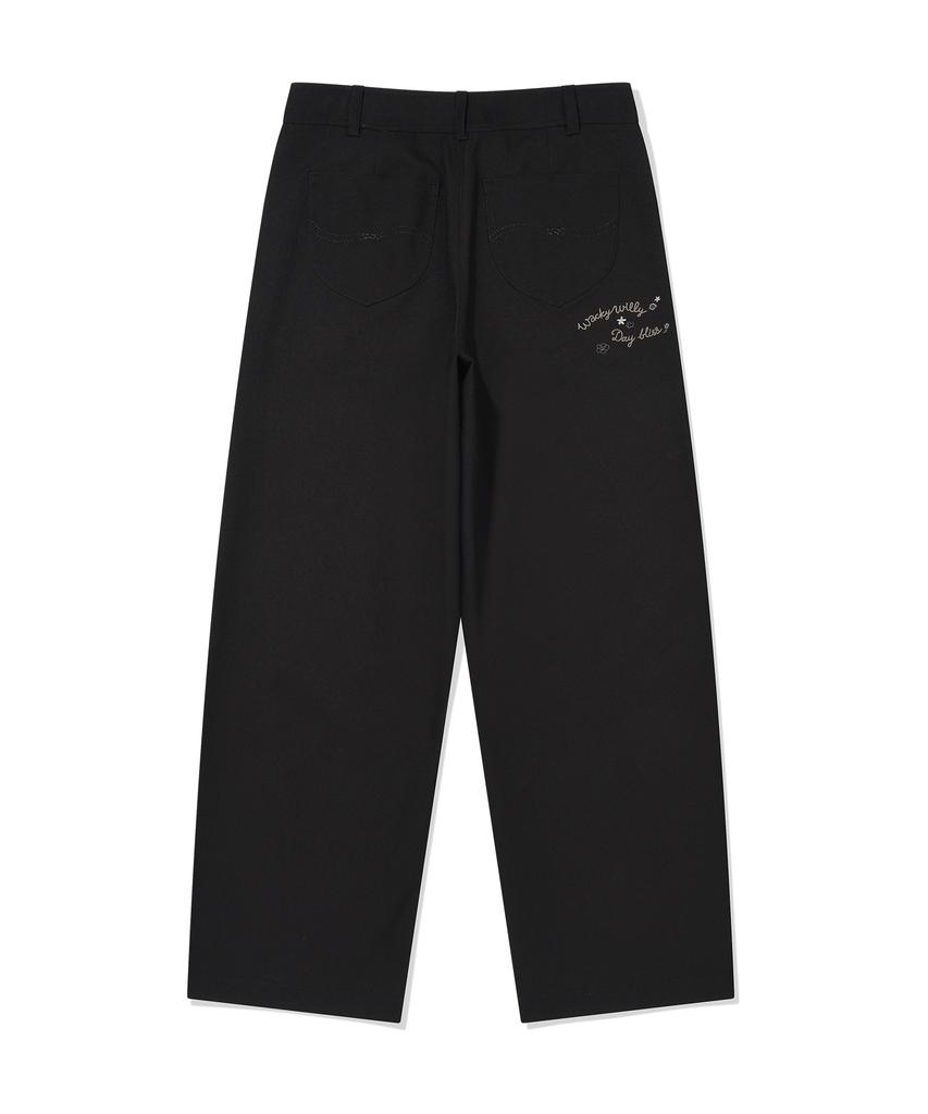 WACKY WILLY Women'S Curved Fit Pants Black