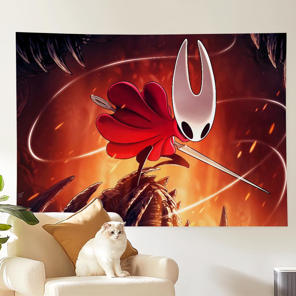 Game Funny Art H-Hollow Knight Silksong Flag For Room Dorm Camping Party Hogar Garage Livingroom Bedside Wall Decor Banner Gift