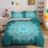 Mandala Duvet Cover Set King Bedding Set Soft Comforter Cover With 1/2pcs Pillow Shams For Kids Adults Microfiber Quilt Cover