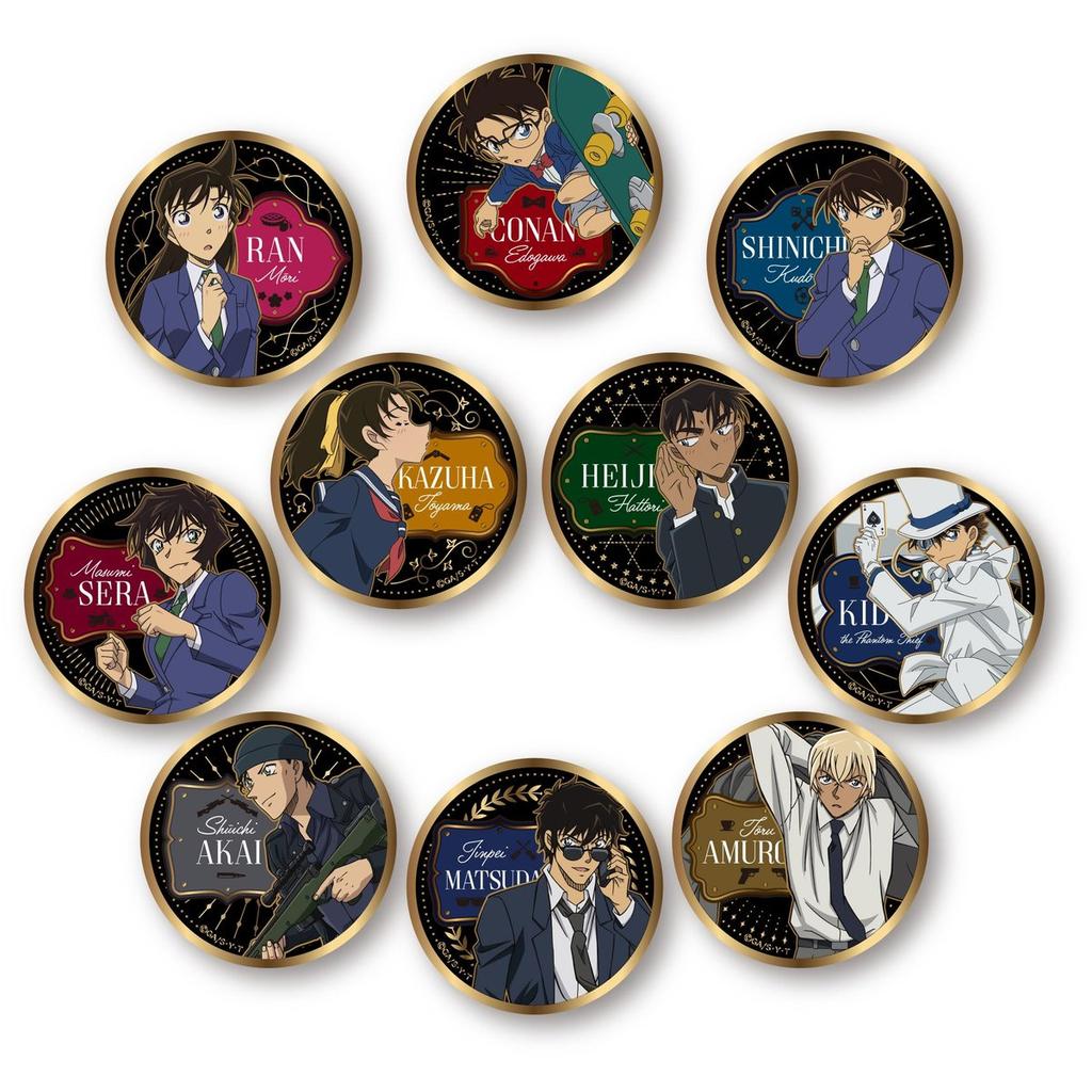 Tenyo Detective Conan Gold Badge Vol. 2 Collectible Anime Button TKB-A05 Blind Pack Single