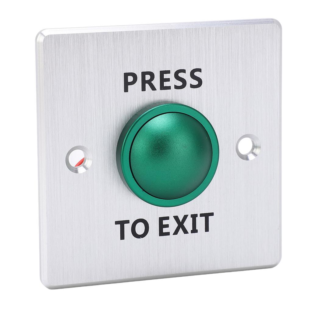Door Release Button Stainless Steel 12‑24V Push to Exit NO NC COM Switch Access Control Panel