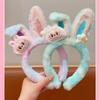 Labubu Hair Hoop Girl Cartoon Labubu Plush Hairpin Headpiece Headband Hair Accessories