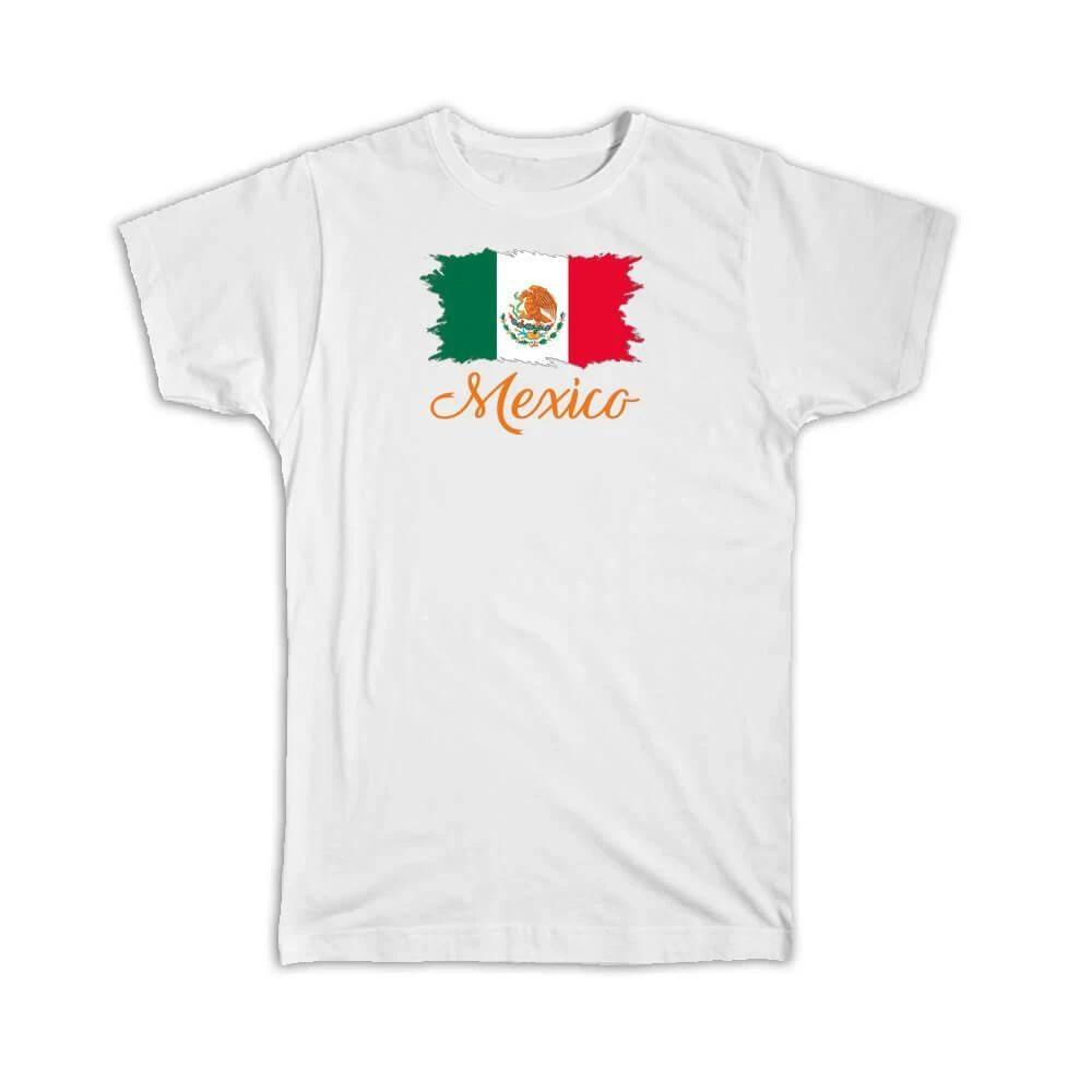 Gift T-Shirt : Mexico Flag Mexican Country Expat S