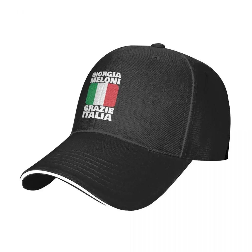 Giorgia Meloni Grazie Italia Italian Prime Minister Fratelly dItalia Cap Baseball Cap Caps Beach Cap Women Unisex's