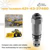 Main Relief Valve For Hydraulic Pump 421-43-27460 Fit For Komatsu WA420 WA800 Excavator Loader Parts