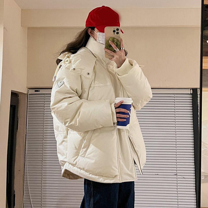 Outdoor Women's Winter Padded Jacket Coat Hooded Solid Thick Parka Waterproof Puffy Korean Fashion
