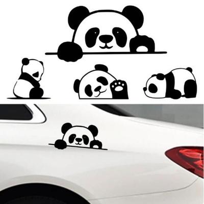 Adesivos de carro de vinil peeking panda à prova d'água simulação panda carros decalque acessórios para carro