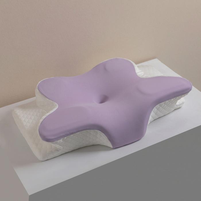 Butterfly Memory Foam Pillow - Ergonomic Horn-Shaped Traction Design for Adults