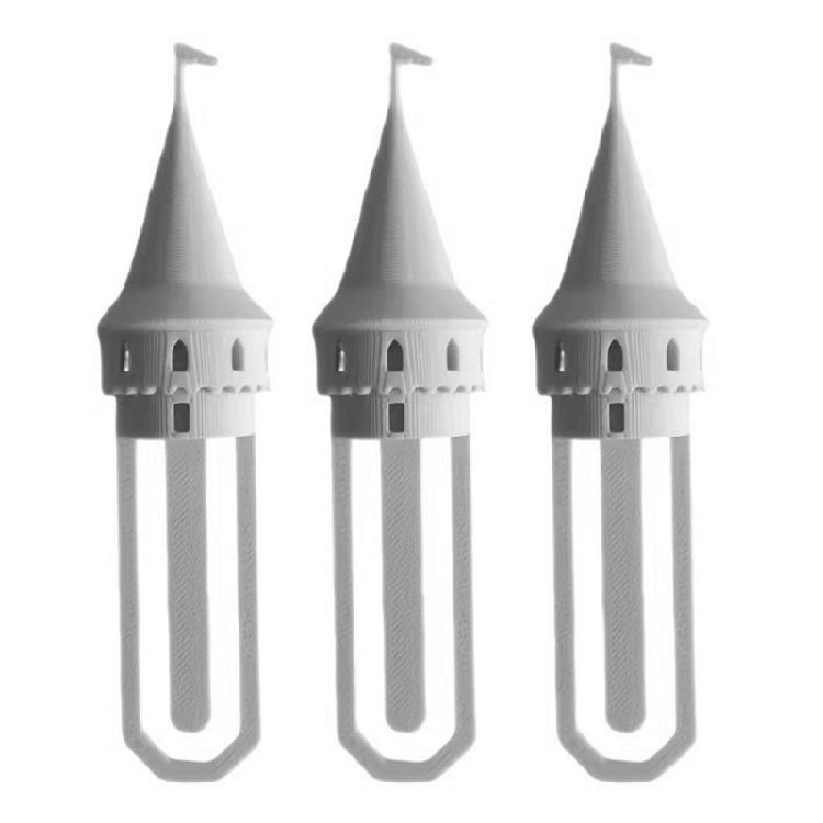 

Light Weight Plastic And Practical For Everyday Reading Handcrafted Bookmarks Delicate Miniature Castles Tower Bookmarks белый