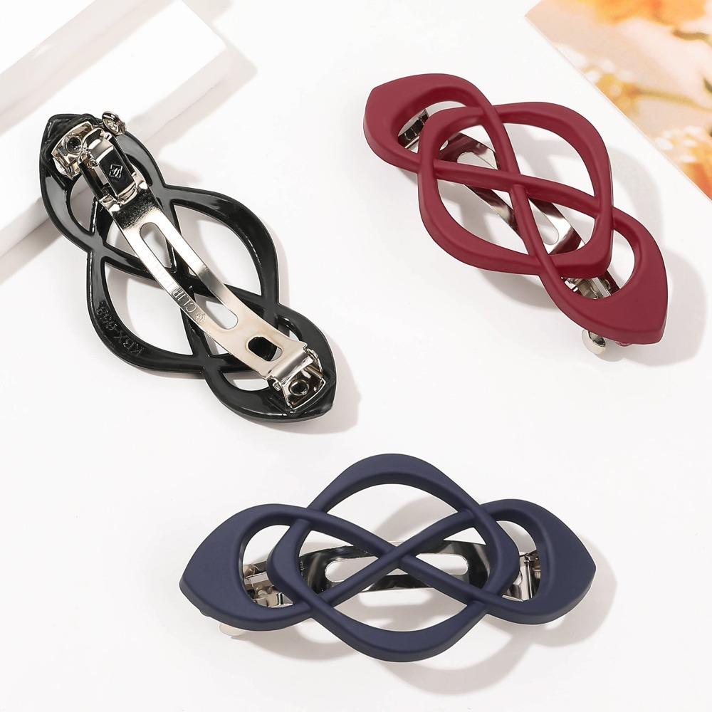 1/4 Stück Vintage Französische Haarspangen für Damen Mädchen Geometrisch Kreuzknoten Federklemme Halboffene Hochsteckfrisur Haarstyling Zubehör
